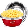Skybooly 3 Pcs Popcorn Bowls 3.4 Qt Stainless Steel Mixing