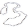 Rhode Island Novelty 48 Inch 7mm White Pearl Necklaces, Pack