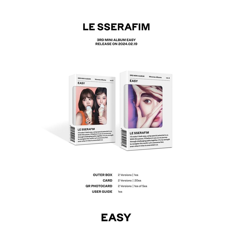Generic LE SSERAFIM 3rd Mini Album EASY Weverse ver B