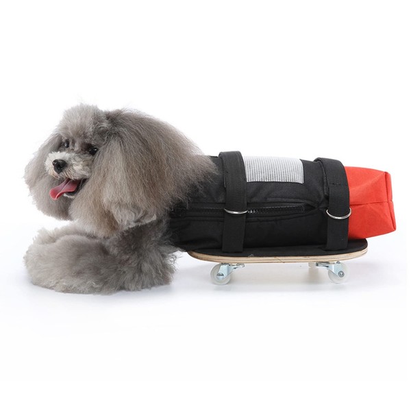 Dog Wheelchair, Breathable Mesh Walking Scooter with Elastic Band Adjustment