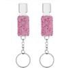 Bling Safety Survival Whistles, 2Pcs Bling Emergency Whistles with Keychain