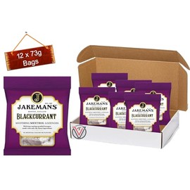 Generic Jakeman Soothing Menthol Lozenges 73g Different Flavours (12 x 73g Bags (Full Box), Blackcurrant)