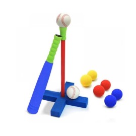 CeleMoon Foam T Ball Kids Baseball Softball Bat Set Batting Tee 16.5 inch