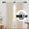 No Drill Curtain Rod Holder Hangers - Self Adhesive Hook
