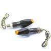 MotorToGo Carbon LED Motorcycle Turn Signal Blinkers Side Marker Indicators