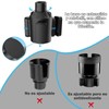 EMAGIE Car Portavasos para Auto - Ajustable Verticalmente Porta Vasos