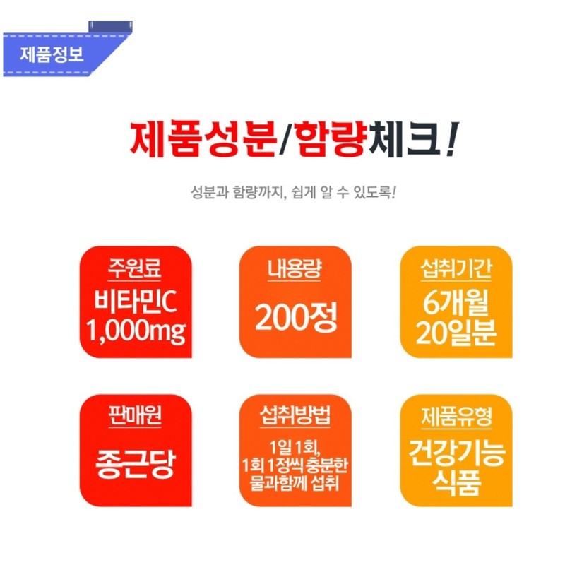 Chong Kun Dang Vitamin C Vitamin C Tablets 1000mg 600