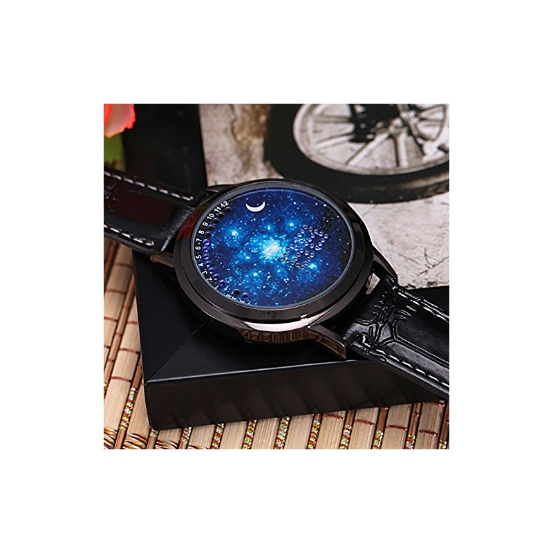MINILUJIA LED Touch Screen Watch Unique Cool Watch Meteor Shower/Wish