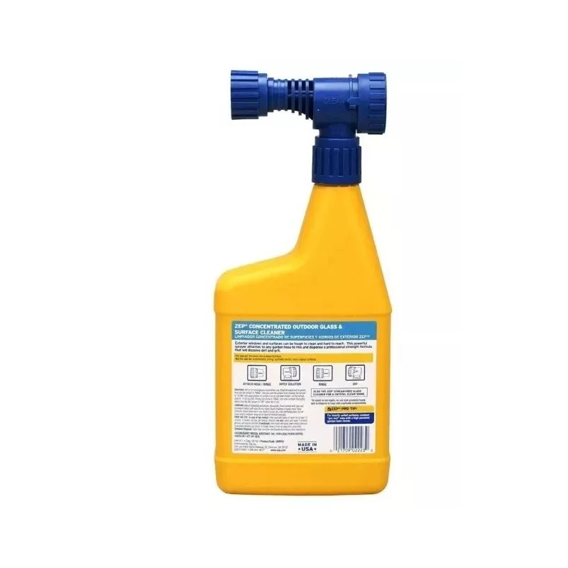 Zep Concentrated Outdoor Window Glass & House Surface Cleaner Hose