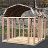 EZBUILDER 70188 Barn Style Shed Instant Framing Kit, 7'x8', Metal