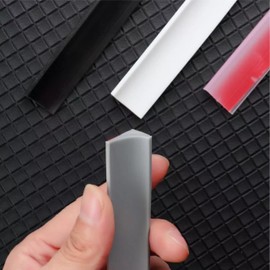 2 metros Tira De Silicona Para Retención De Agua Autoadhesiva Barrera tira de sellado inferior de la puerta para fregadero de cocina tina Autoadhesivo (Transparente)