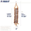 Prevue Pet Products Naturals Rope Ladder Bird Toy, Wood Stairs