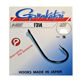 Gamakatsu F 314 for Bass Bugs, Color 25 Pcs, Size 2