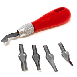 ESSDEE Block Printing Baren Tool Kit Includes 5 Lino Cutters, Lino Handle, 2 SoftCut Discs and Storage Unit || Used in Art, Craft and Carving Stamps || Made from UK