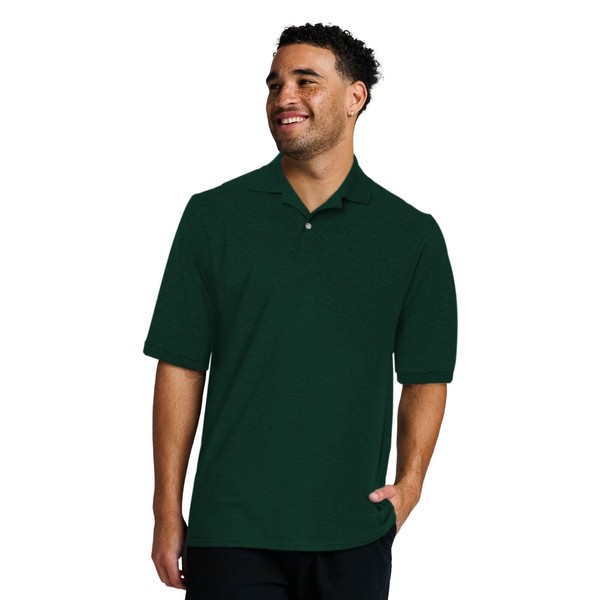Jerzees Men's Short Sleeve Polo Shirts, Dri-Power, Sizes S-5X -