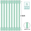 8PCS 4-Inch Silicone Cable Ties, Bendable Rubber Twist Ties, Reusable