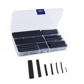 HUIKKJP Insulated Tubes, High Flame Retardant, 150 Pieces, 8 Sizes, 0.1 - 0.5 inch (2 - 13 mm) Diameter Heat Shrink Tubing, Insulated, Waterproof, Durable, Anti-Electric Shock, 2:1 Shrinkage Ratio