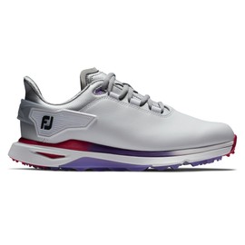FootJoy Women's Pro/SLX Golf Shoe, White/Pink/Purple, 8