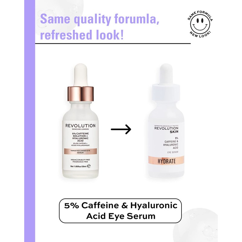 Revolution Skincare 5% Caffeine & Hyaluronic Acid Under Eye Serum,