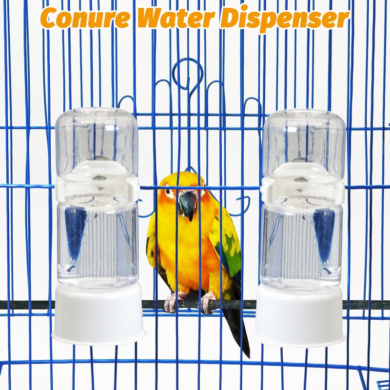 BNOSDM Automatic Bird Water Dispenser 2 Pcs No Mess Parrot