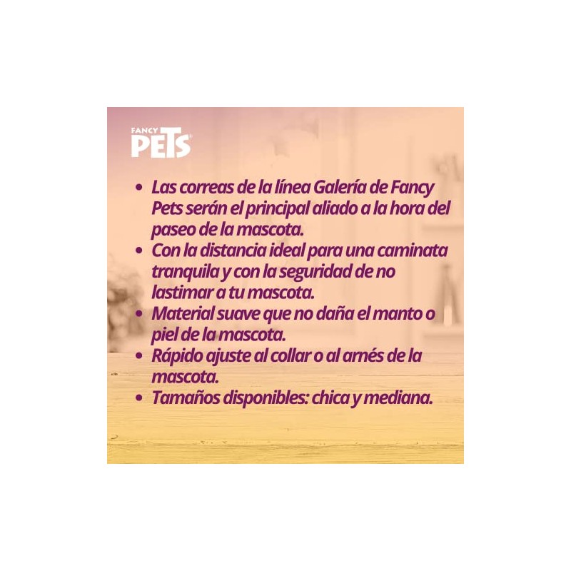 Fancy Pets Correa Galería Aqua Pop Tamaño Chico para Perro