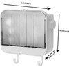 PENGQIMM 2 Pcs Soap Dish,Soap Box Holder,Soap Holder,Bar Soap Holder