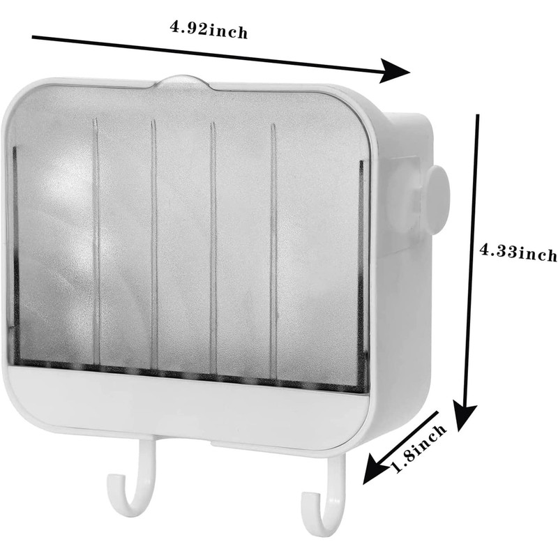 PENGQIMM 2 Pcs Soap Dish,Soap Box Holder,Soap Holder,Bar Soap Holder