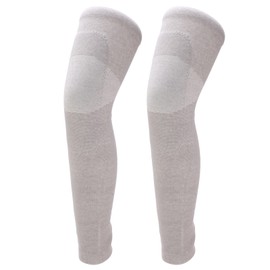 Rodillera térmica, calentadores de rodilla de invierno cómodos para aliviar el dolor de nailon  hilo de algodón elástico grueso 1 par para hombres y  