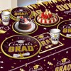 Graduation Party Decorations Class of 2025, Disposable Grad Tableware Kit,
