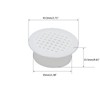 TOP-VIGOR 10 x 35mm Round Air Vent Covers Plastic Round