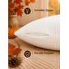 Faux Lamb Fur Fall Pillow Cover 18x18, Soft Fluffy Decorative