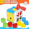 Playkidiz Pound a Ball and Shape Sorter - 2 in