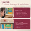 YOLYN Bamboo Kitchen Storage Bag Organizer, Drawer Organizer with Foil