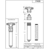 Westbrass AF400 Under Sink in-line Filter Unit and Cartridge for