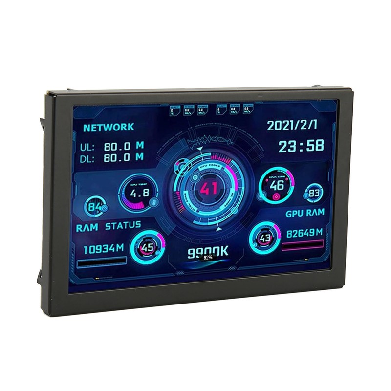 5in Computer Temp Monitor IPS USB Mini Screen PC Sensor