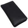 MARSHAL Genuine Leather Checkbook Cover Zippered (RFID Black)