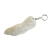 Treasure Gurus Real Rabbit Fur Rabbits Foot Car Keychain