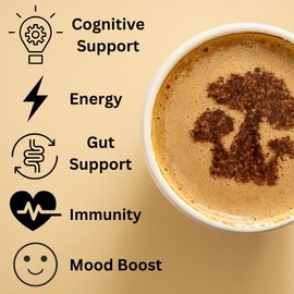 Organic Mushroom Coffee Espresso Pods - 10 Pack | 14 Mushroom Coffee Blend with Lions Mane and Adaptogens | Fits Original *Nespresso Machines | Everyday Coffee Superfood