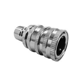 Beduan 3 Sets Stainless Garden Hose Quick Connect Fittings Water Hose Connectors 3/4 Inch GHT Disconnect Quick Release Anti Rust (Plating brass&nickel on surface)