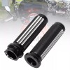 Unbranded 1'' Defiance Black Handlebar Hand Grips For Harley Electra