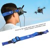 Flight Goggles Headband Adjustable Head Strap with Battery Strap Holder