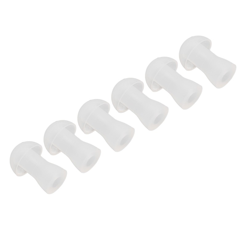 30pcs Hearing Amplifiers Eartips Soft Silicone White Accessories Replacement Earbud