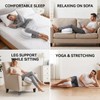 Set of 2 White Pillow Covers for Knee Support, Knee