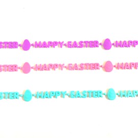 YSPPF 24 Pcs Easter Beads Neckaces Colorful Easter Egg Neckace Easter Party Decoration Accessories