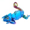 3D Printed Lizard Model with Eyes,Flexible Animals Toy Statue,Movable Joints,Home