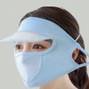 Cooling summer mask, face sun cap, free size agricultural summer mask outdoor mask black 5ea