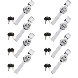 8Pack Display Case Lock Showcase Lock for Sliding Glass Door, Glass Case Lock, Glass Display Lock, Sliding Glass Door Lock, Lock for Display Case with 16 Keys (Keyed Alike)