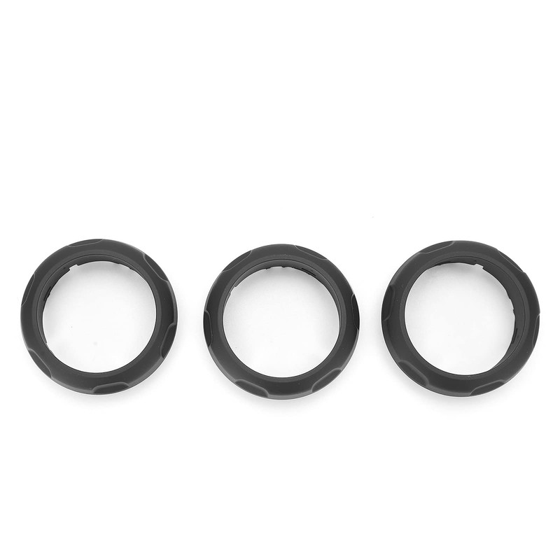 Air Conditioning Knob Cover, 3pcs Air Conditioning Switch Knob Ring
