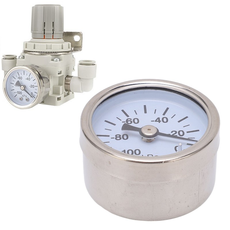 Vacuum Pressure Gauge 1/8in Stainless Steel Dial Liquid Filled Pneumatic