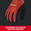 Radians Craftsman Sandy Foam Latex Waterproof Grip Glove (Large), Red